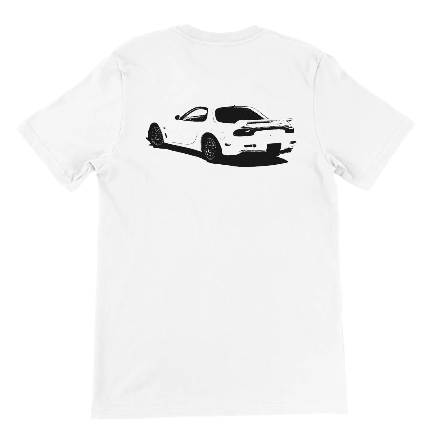Pettit Racing RX-7 FD Backside Premium Unisex Crewneck T-shirt (Light) - Pettit Racing