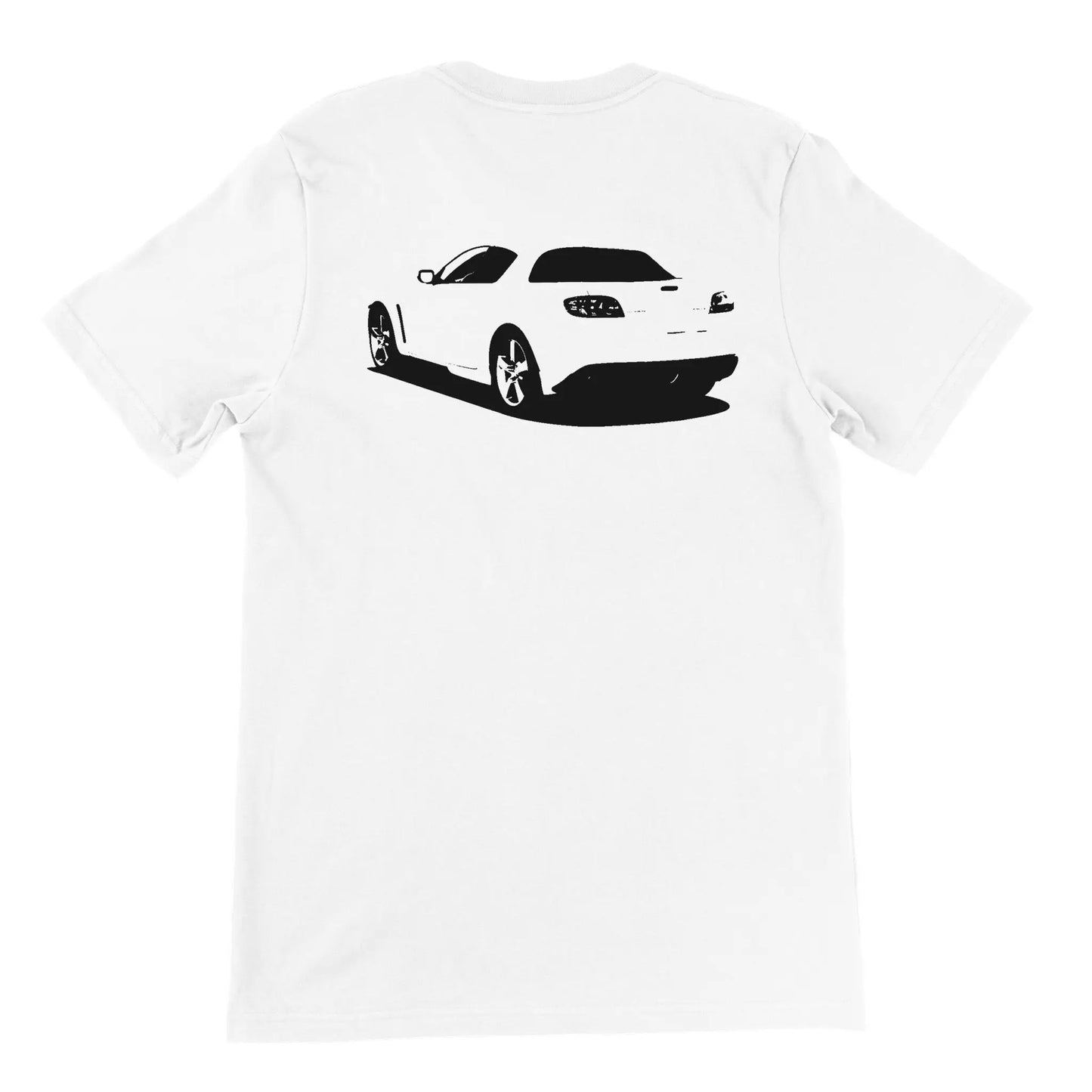 Pettit Racing RX-8 Backside Premium Unisex Crewneck T-shirt (Light) - Pettit Racing