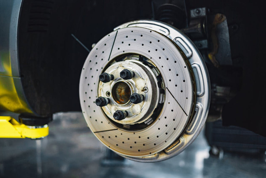 Drilled slotted brake rotor